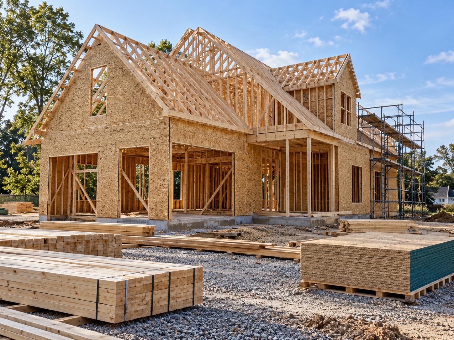 Construction site illustrating the work that follows project planning